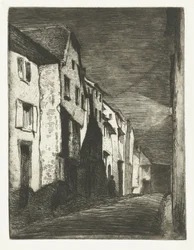 Street in Saverne (Twelve Etchings from Nature)