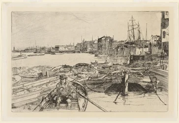 The Pool, from Sixteen Etchings of Scenes on the Thames