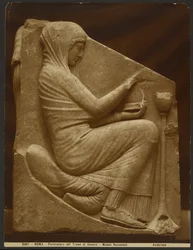Detail, Throne of Venus, National Museum