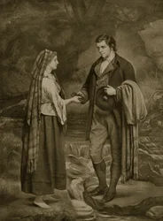 Betrothal of Robert Burns and Highland Mary, illustration from 