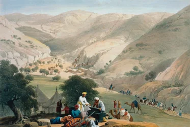 Encampment of the 1st Bengal European Regiment, First Anglo-Afghan War 1838-1842