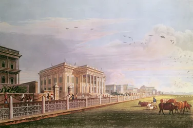 Town Hall, Calcutta, engraved by Robert Havell, pub. 1824