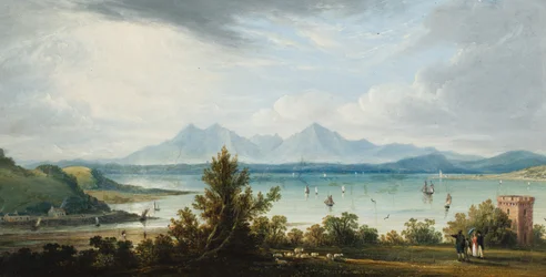 View of the Clyde from Ardgowan, the Isles of Bute and Arran in the distance, c.1821