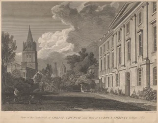 View of the Cathedral of Christ Church and Part of Corpus Christi College