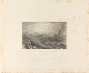 The Valley in Which the Children of Israel Were Encamped, Mount Sinai in the Distance