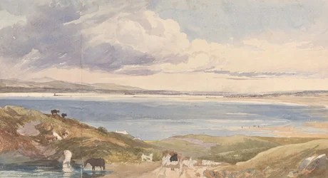 Landscape by the Shore with Road in Foreground