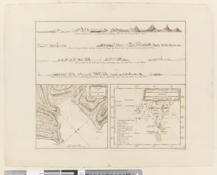 Four Profiles of the Coast of Terra del Fuego, a Plan of Success Bay in Strait le Maire, a Chart of the S.E. Part of Terra del Fuego