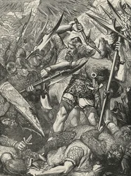 Death of Harold at the Battle of Hastings