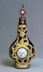 Scent Flask with Watch and Compass