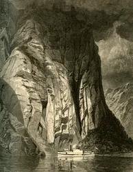 Under Trinity Rock, Saguenay, 1874