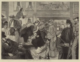 London Sketches, at a Music Hall