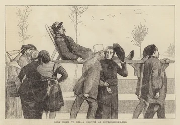 Sent Home to Die, a Sketch at Boulogne-sur-Mer