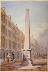 Monument at the Junction of Farringdon Street and Fleet Street, City of London