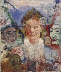 Old Lady with Masks, 1889