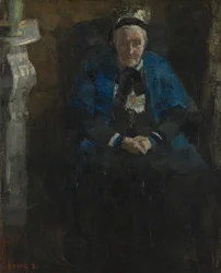 Woman with Blue Shawl