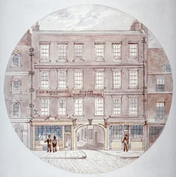 22 and 23 Farringdon Street, City of London, c. 1855