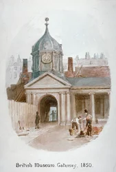 Gateway to the Old British Museum Montague House, Bloomsbury, London