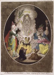 A Phantasmagoria; Scene - Conjuring-Up an Armed Skeleton