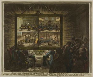 Exhibition of a Democratic Transparency, with its Effect Upon Patriotic Feelings