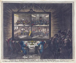Exhibition of a Democratic Transparency, with its Effect upon Patriotic Feelings