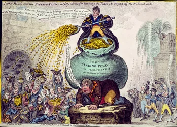 John Bull and the Sinking Fund or A Pretty Scheme for Reducing Taxes and Paying off the National Debt, published by Hannah Humphrey in 1807