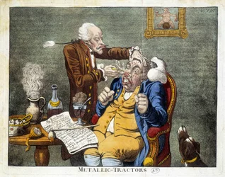 Man getting the buttons removed from the face