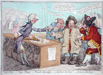 Opening of the Budget, or John Bull giving his breeches to save his Bacon