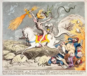 Presages of the Millennium, published by Hannah Humphrey in 1795