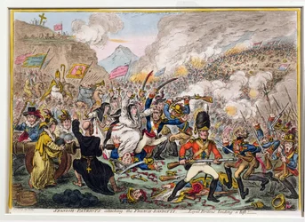 Spanish-Patriots Attacking the French-Banditti, published by Hannah Humphrey in 1808