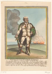 Caricature of Aleksandr Suvorov, 1799