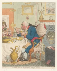 Caricature of George III, 1792