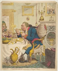 Temperance Enjoying a Frugal Meal