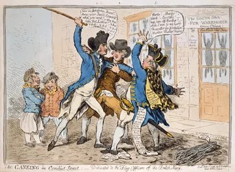 The Caning in Conduit Street, published by Hannah Humphrey