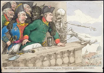 The Corsican and his Blood Hounds at the Window of the Tuilleries, Looking over Paris