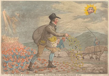 The General of Patriotism - or - The Bloomsbury Farmer, Planting Bedfordshire Wheat