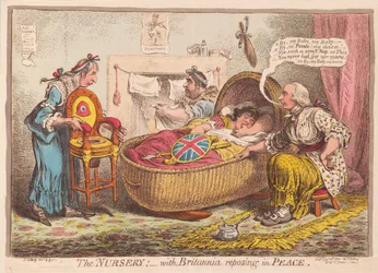 The Nursery; with Britannia reposing in Peace, pub. 1802