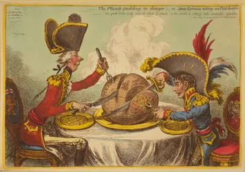 The Plum Pudding in Danger or State Epicures taking un Petit Souper