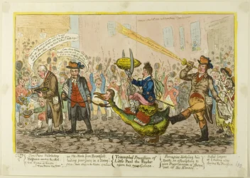 Triumphal Procession of Little Paul the Tailor Upon His New Goose