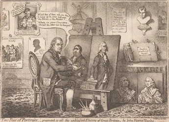 “Two Pairs of Portraits”, presented to all the unbiased Electors of Great Britain