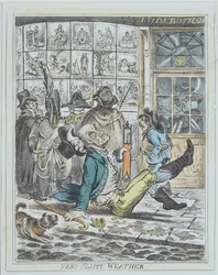 Very Slippy Weather, engraved by J. Sidebotham