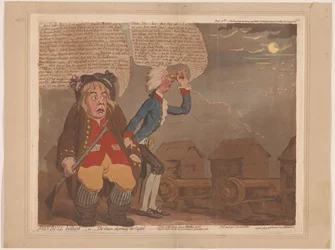 William Pitt and John Bull Fear an Invasion