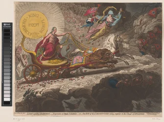 William Pitt Expelling the Dark Forces, 1795