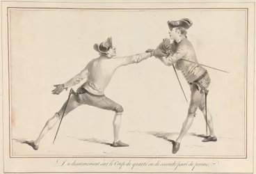 On Disarmament with the Cut of Quarte or Seconde Parried by Prime