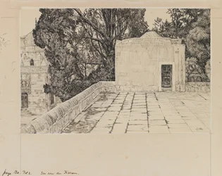 A corner of the Haram, illustration from The Life of Our Lord Jesus Christ
