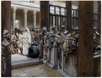 But No Man Laid Hands on Him, illustration for The Life of Christ