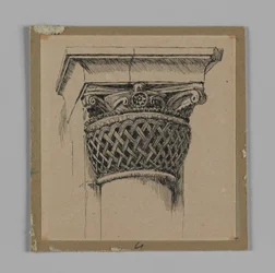 Capital from the Mosque of El-Aksa, illustration from The Life of Our Lord Jesus Christ