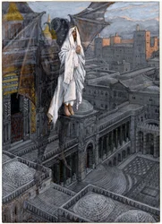 Christ Borne Up unto a Pinnacle of the Temple, illustration for The Life of Christ