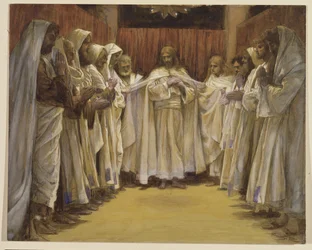 Christ with the twelve Apostles, illustration for The Life of Christ, c.1886-96