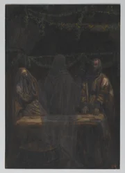 He Vanished from Their Sight, illustration from The Life of Our Lord Jesus Christ
