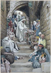 In the Villages the Sick were Brought Unto Him, illustration for The Life of Christ, c.1886-94
